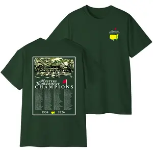 2026 Masters Tournament Shirt, Augusta 92 Years National Golf Tournament Tee With Champions List 1934–2026, Classic Golf Fan Shirt, Gifts For Men, Gifts For Boyfriend