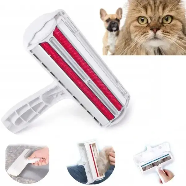 Left-Handed Battery-Powered Lint Roller - Electrostatic Technology Pet Hair Remover, Eco-Friendly Design, Lightweight Compact ABS Plastic Durable Self-Cleaning Brush for Furniture, Clothes