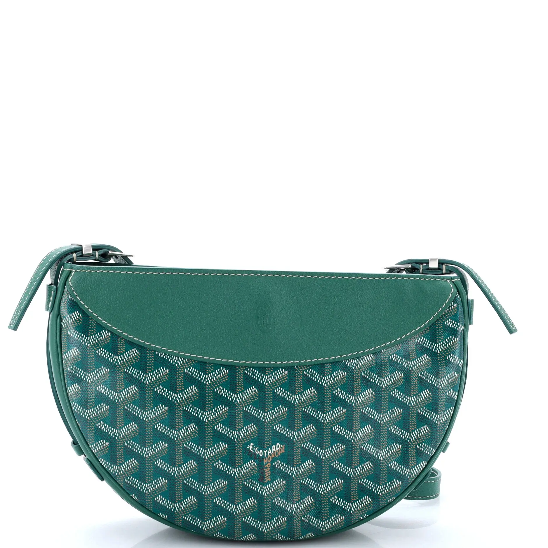 Pre-owned Goyard Canvas Coated Shoulder bags Hirondelle Shoulder Bag Coated Canvas and Leather by Rebag