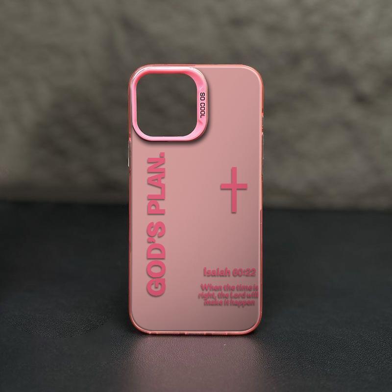 Unique GOD'S PLAN Patterns Phone Case Combining A Bold Faith Design And Premium Clear Finish Merging Religious Spirit With Timeless Fashion Sense For iPhone 17.16.15.14.13.12.11.X.XS.XSMAX.XR.8.7