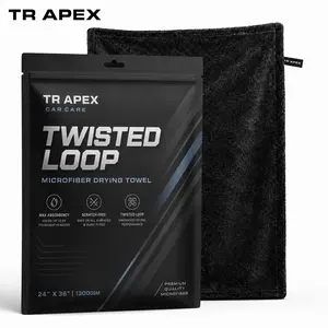 TR APEX Premium Microfiber Drying Towel – Ultra Absorbent, Scratch-Free Car Towel 24×36 in