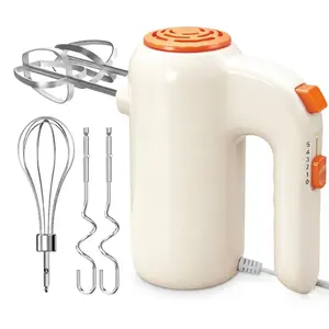 Hand Mixer, 5-Speed Electric Whisk with Turbo Boost Includes 5 Stainless Steel Attachments - Great Stand Mixer Alternative for Baking Cakes, Bread & More