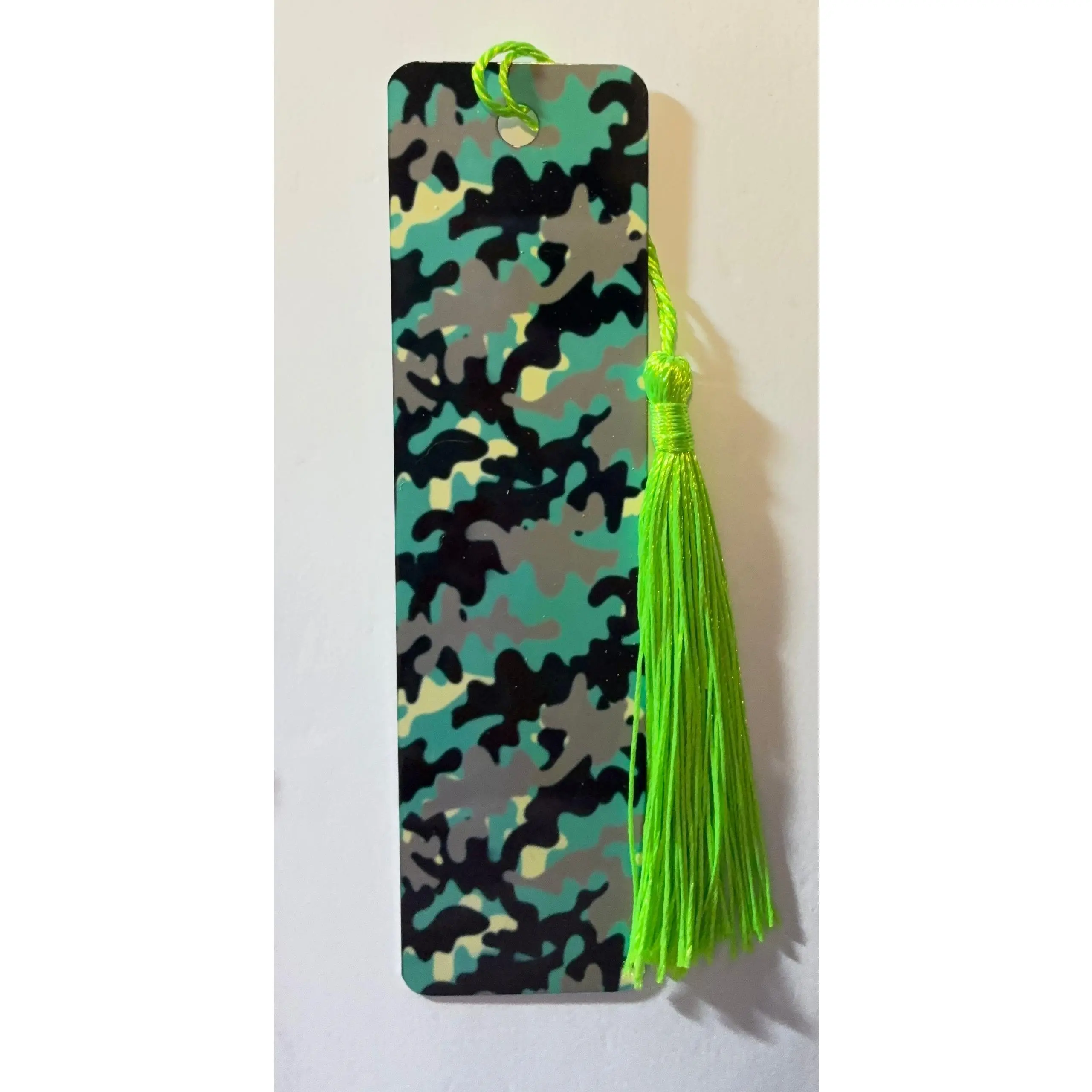 Green Camo Bookmark