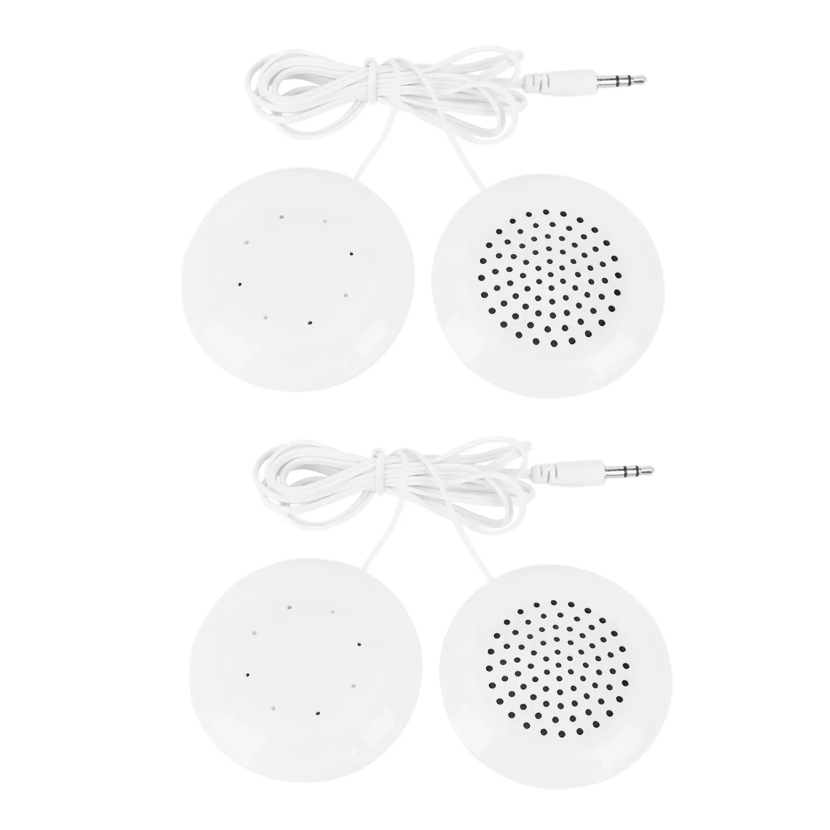 2pcs Universal Mini Neck Pillow Audio Speakers with 3.5 mm Plug for Electronic Cable Devices, iPhone, MP3/MP4 Players