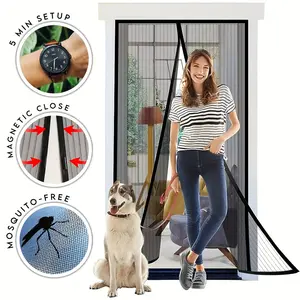Mosquito Door Net Mesh Screen Bug Pet Patio Hands Libres Closer Mosquito Door Net Mesh Screen Bug Pet Patio Hands Libres Closer