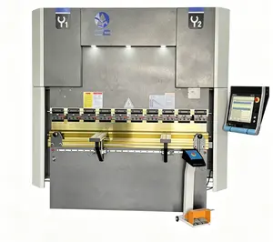 A 40T/2000mm high-quality black bending machine is equipped with the DA66T system and 6+1 axes