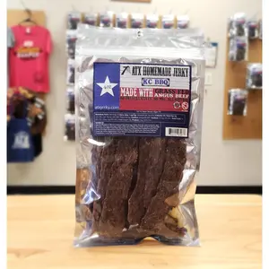 BBQ Beef Jerky Dried Beef Snack - Authentic Kansas City BBQ Flavor - Perfect for On-the-Go Snacking