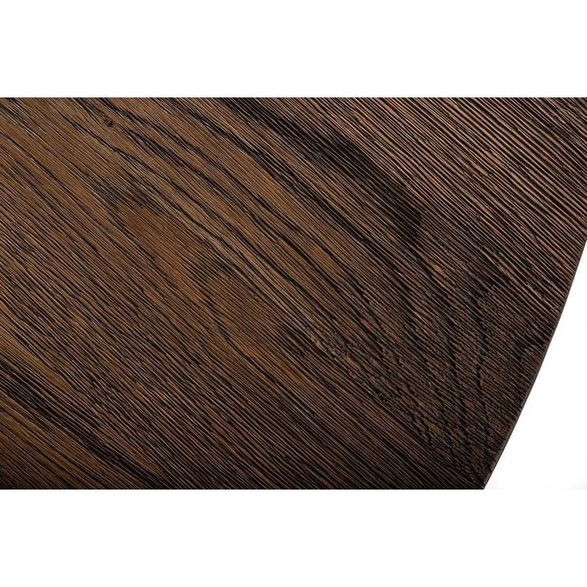 Industrial 63" Oak Wood And Concrete Pedestal Console Table