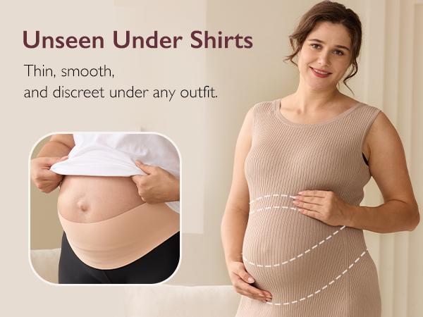 Momcozy Pregnancy Belly Band, CozySupport Ergonest Maternity Belly Band, Invisible Pregnancy Belt for Back, Abdomen, Waist tiktok shop，A