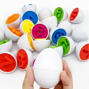 Early Childhood Education 12-Piece Number Sorting Egg Set for Preschoolers Develops Fine Motor Skills Great Halloween & Christmas Gift Educational Math Learning Toy
