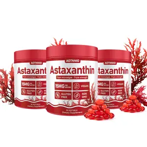 Summervibes Astaxanthin 15mg Supplements, Fresh Microalgae Source, Supports Eye, Skin, Antioxidant, Joint Non-GMO Gluten Free