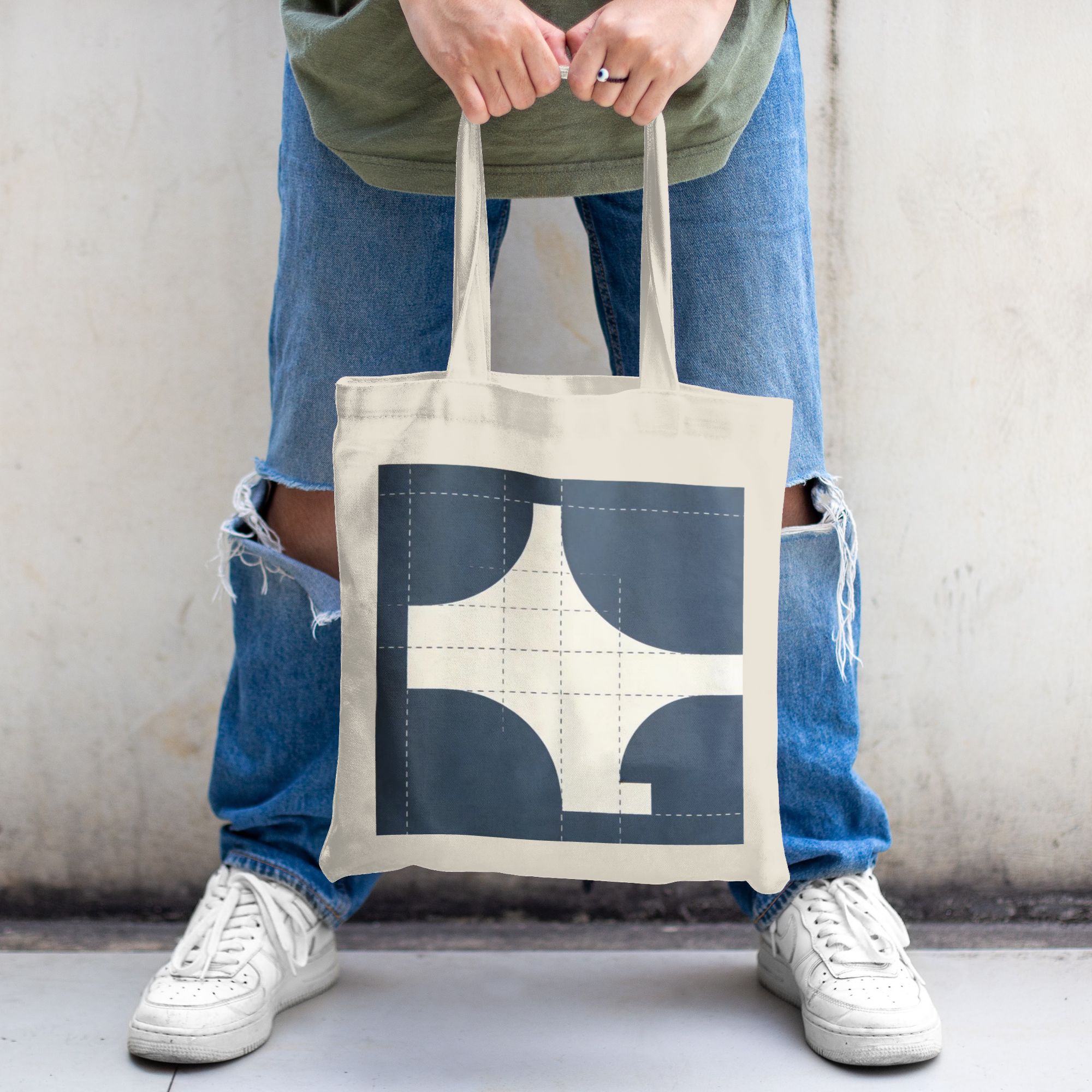 Eco-friendly lightweight canvas bag, outdoor travel beach large-capacity shopping tote