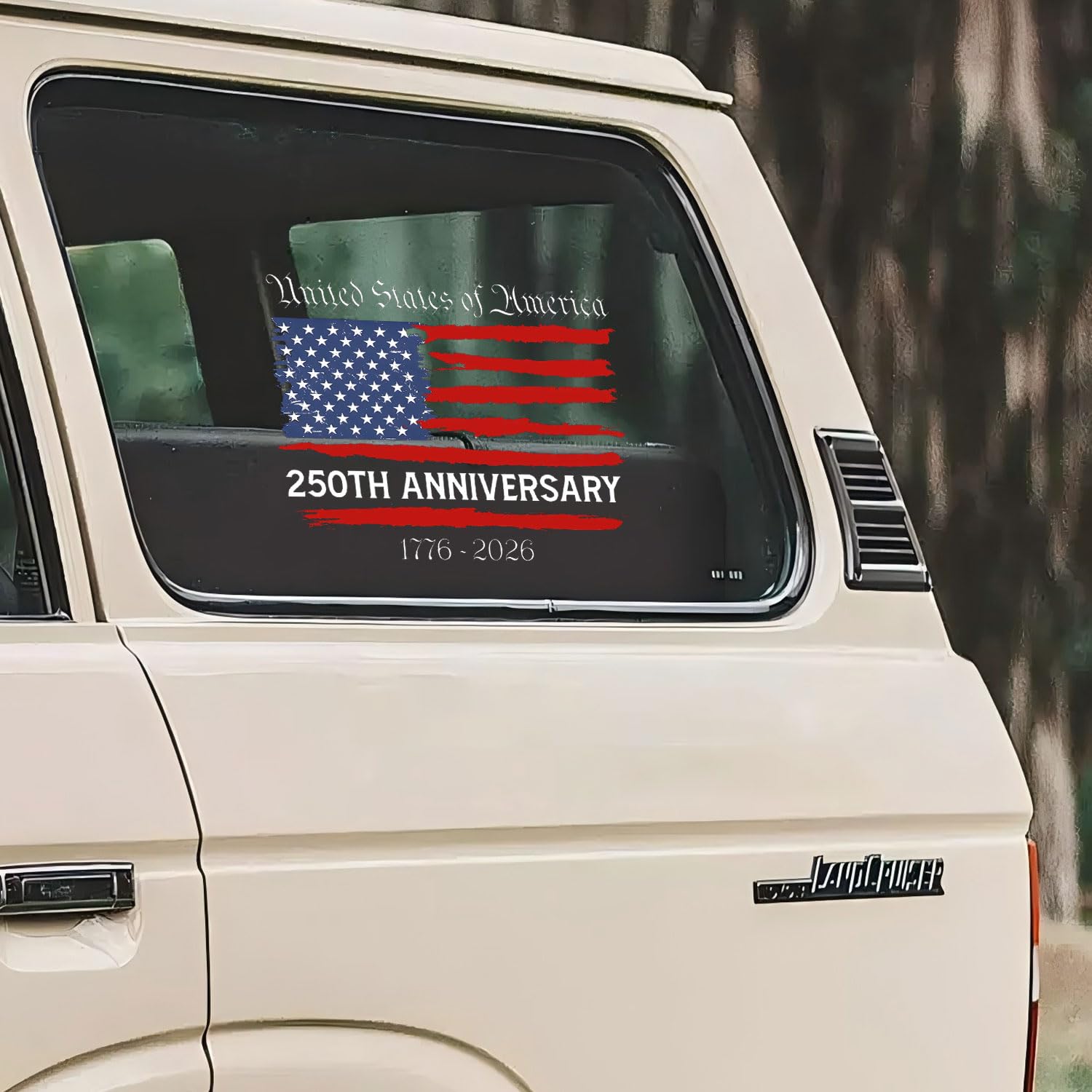 (3 pieces pack)1776-2026 United States Independence 250th Anniversary Sticker, American Flag Patriotic Vinyl Sticker, for Cars, Windows, Refrigerators, Bumpers, Motorcycles (10*13cm)