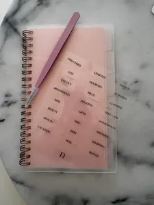 spiral budget book with double pocket tabbed envelopes set