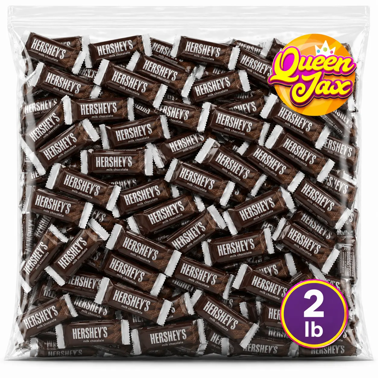 Milk Chocolate Snack Size Candy Bar-2 LB Bulk-Individually Wrapped