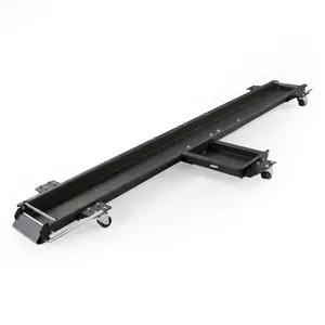 Black Widow Motorcycle Dolly with Front and Rear Gates for Loading and Unloading