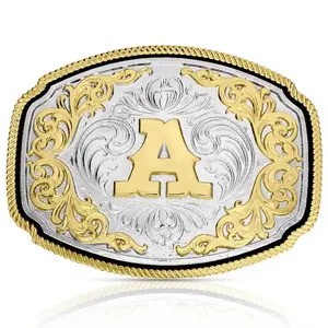 Western Initial Buckle -ALL Letters