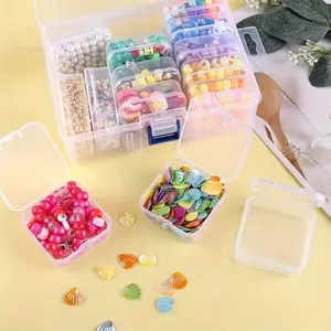 Transparent Storage Box Set, 31pcs/set Portable Storage Box, Durable Plastic Organizers, Multifunctional Storage Container for Bead, Hair Accessories, Jewelry, Hardware Small Item, Organiser, Bead Organizer Box, Bead Storage Boxes, Clear Organizer
