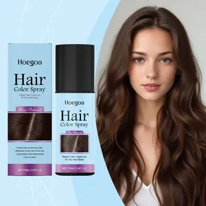 Hoegoa Temporary Color Spray (Dark Brown), Long-Lasting Coverage, Easy to Wash, Portable for Everyday Touch-Ups, Gentle & Natural Finish