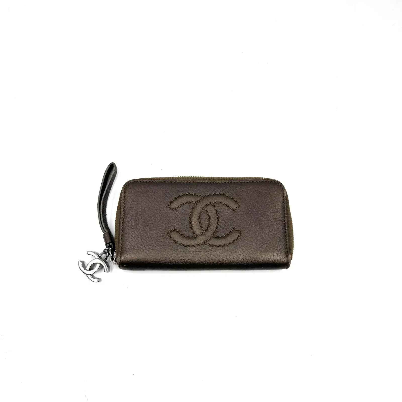 Pre-owned CHANEL As Shown Clutches & Wristlets HZ 0738 Coco Mark Long Zip around Wallet 26.01.06
