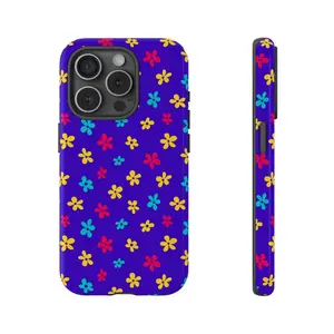 Purple Summer Flowers Tough Phone Case | Purple Phone Case