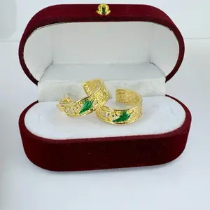 St. Jude Thaddeus Hoop Earrings 14K Gold Plated Protection and Faith with Style Elegant Design