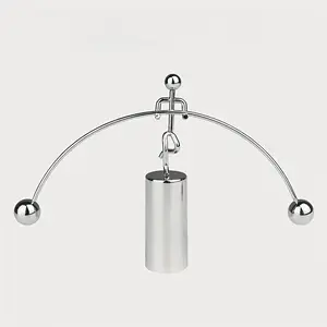 Metal Iron Man Single Leg Rotating Balance Toy, Durable Plastic Base, Creative Newton Physics Pendulum, Home Office Desk Decor