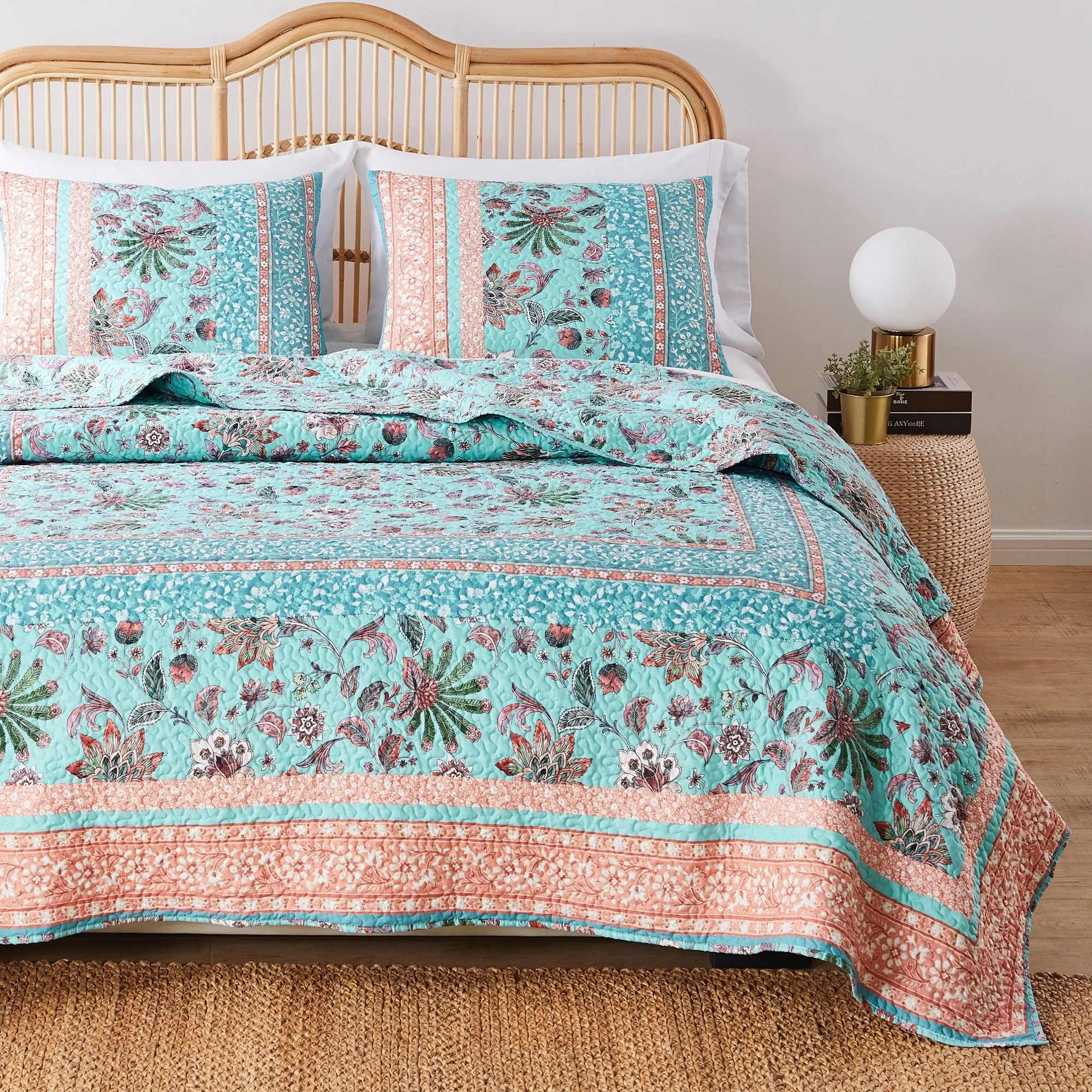 Greenland Home Audrey GL-2011AMST 2-Piece Twin/XL Quilt Set