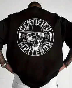 Certified Whiteboy Hated By Many Skull Graphic T Shirt  Oversized Streetwear Tee, Unisex Urban Style Shirt, Edgy Street Outfit