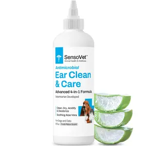 Ear Flush Clean & Care Solution for Dogs & Cats - 8oz