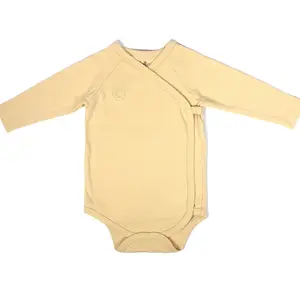 Cuddloom Kimono Wrap around kids Bodysuit onesie, soft durable stretchy cotton breathable