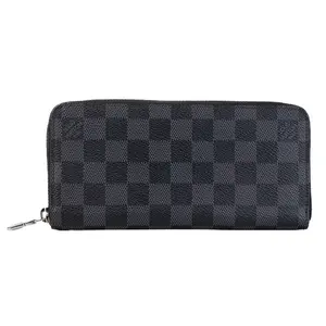 Pre-owned Louis Vuitton Leather Small Leather Goods Horizontal Zippy Wallet Damier Graphite L26011930