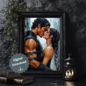 Xaden & Violet Art Print | Fourth Wing | Dragon Riders | Bookish Gift | Art Prints
