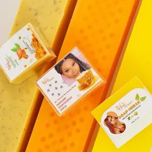 Kojic Acid Skin Care Soap Kit - Gentle Blend for Bright & Smooth Skin, Comfort Cosmetic Packaging Natural & Soothing for All Skin Types, Radiant & Nourishing with Honey Turmeric Lemon