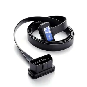 OBD2 Extension Cable, A7 Low Profile OBD2 Splitter 16Pin Male to Female Port for GPS, Scan Tool and Code Reader (5FT/1.5M)