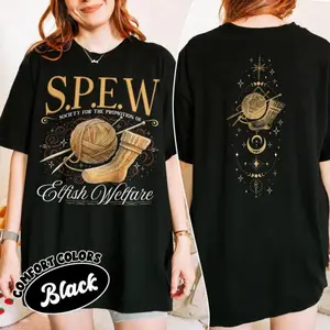 Wizard SPEW Club T-shirt Comfort Colors,Magic School T-shirt, Fantasy Novel Apparel, Gift For Book Lover T-shirt