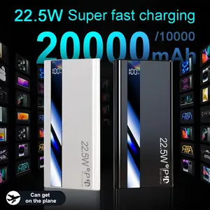 Portable Power Bank 10000mah/20000mah Dual USB Output 22.5w Type-C Fast Charging, Precision Remaining Battery Display, Compatible with iPhone Samsung Xiaomi Huawei