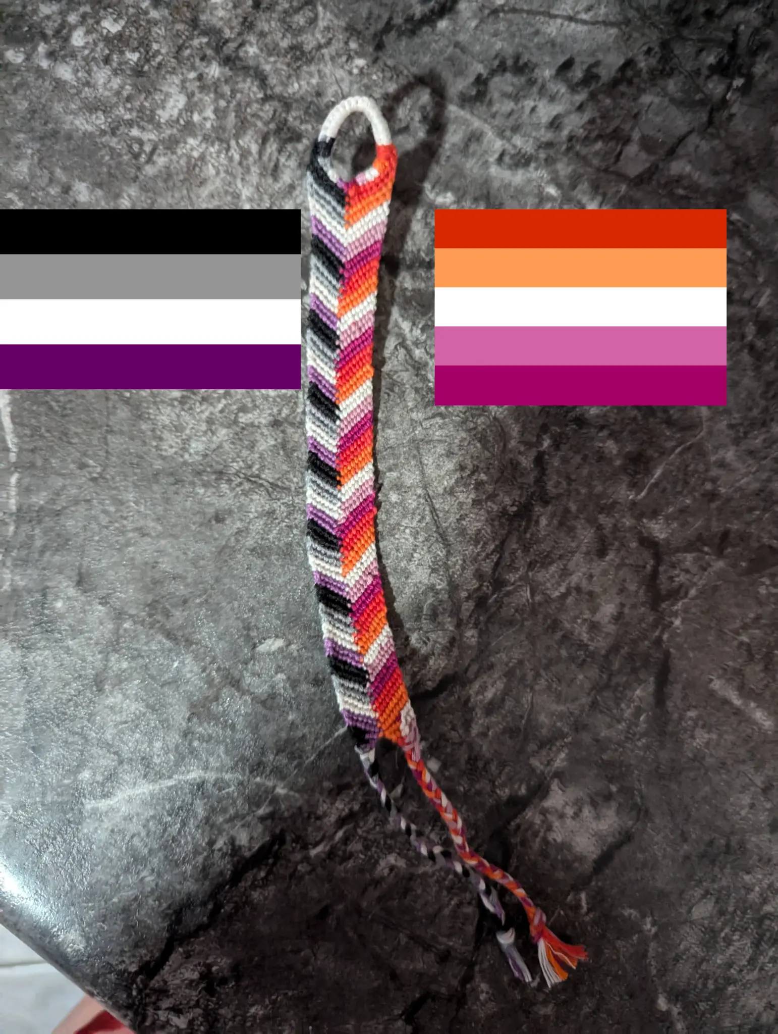 Handmade Identity Bracelet - Cotton Cord Pride Bracelet