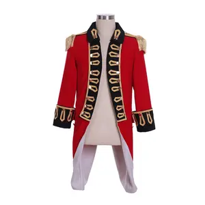 18th Century European Royal Military Officer Coat Historical Victorian British France Uniform Jacket