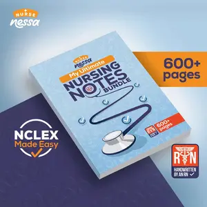 My Ultimate Nursing Notes Bundle 600+ Pages – Handwritten by an RN for NCLEX Made Easy & Nursing Success