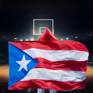 90x150cm 3x5ft Large Puerto Rico Body Flag - Vibrant Cape Flag Fan for Indoor Outdoor Banner Decorations, Cheering Flag, and Gift for Fans