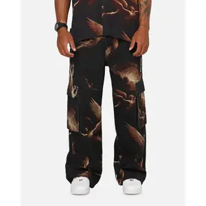 Saint Morta Rapture Cargo Pants Black/Orange