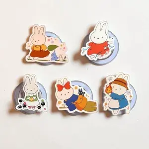 Kawaii Bunny Anime Inspired MagSafe Phone Grip, Magnetic Kindle Grip, Phone Stand, Cute Storybook Rabbit Holder Gift