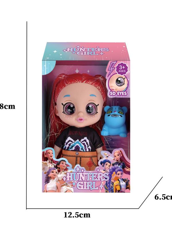 K-Pop Demon Hunter Anime Doll Set, 7 Inch Moveable Figures Rumi Mira Zoe, Cartoon Inspired Collection, Mystery Box Merch Gift, Articulated Figures