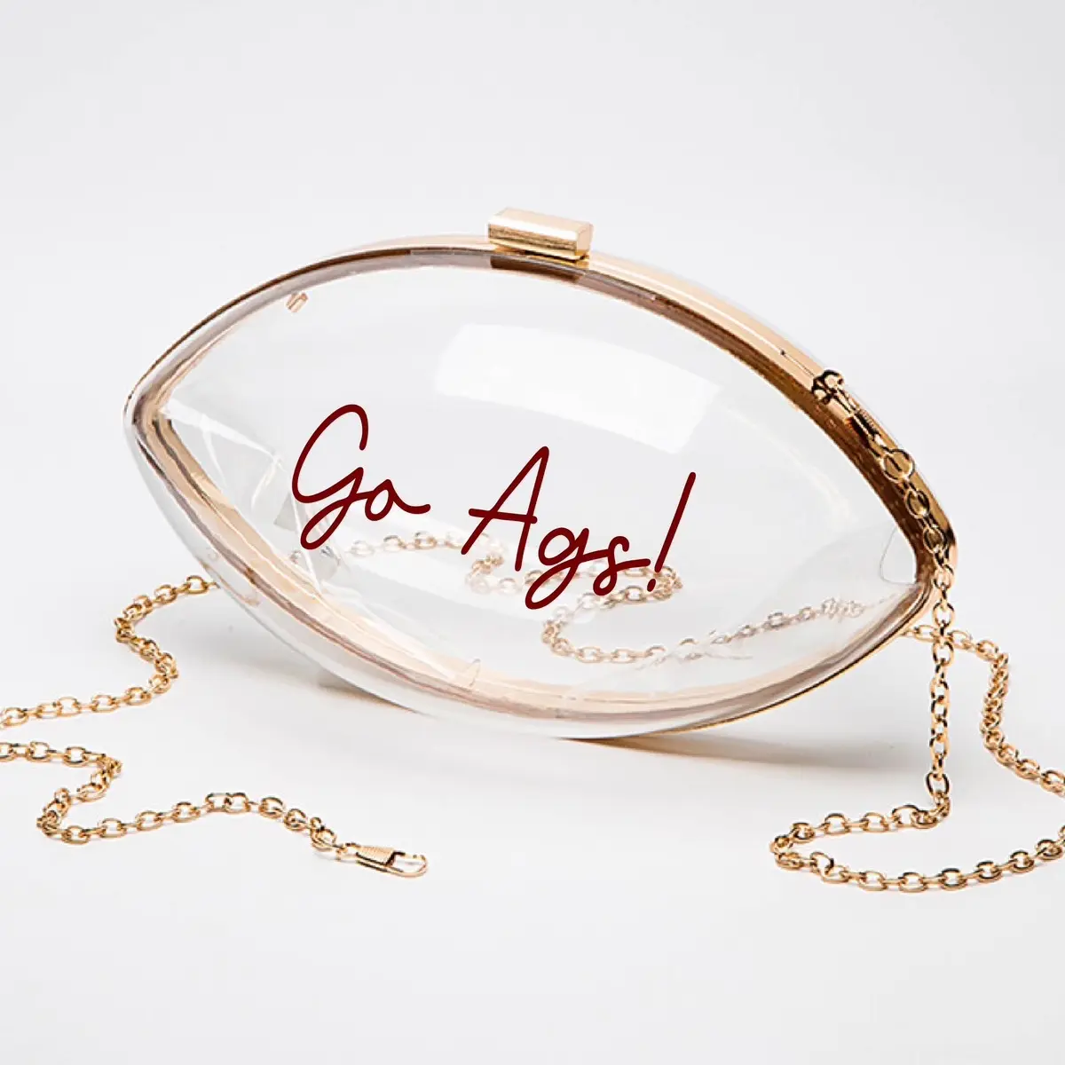 Custom Clear Football Purse