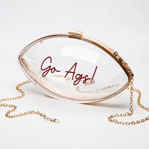 Custom Clear Football Purse
