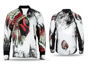Galaxy High Quality Paintball Long Sleeve Padded Lightweight Jersey White - 1126