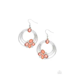 Dreamy  Dewdrops - Orange Earring