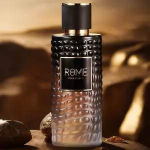 Bharara Mast Perfume Rome Pour Homme Men Eau De Parfum 3.4oz Fragrance with Vanilla Lavender & Vetiver for Men Elegant Earthy Floral Aromatic Green