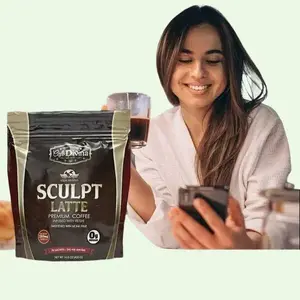 Cafe divina SCULPT Latte Premium Coffee infused with reishi Beverage Sachet